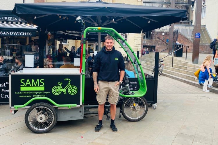 The Oxford Gutter Cleaning Bicycle